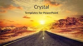  Presentation with kashmir - Cool new presentation design with travel forward concept background - vintage backdrop and a yellow colored foreground