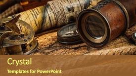  Presentation with vintage world travel - Slides with travel geography navigation concept background background and a tawny brown colored foreground