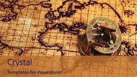  Presentation with vintage world travel - Slides enhanced with travel geography navigation concept background background and a red colored foreground