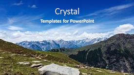  Presentation with himachal pradesh - Theme with travel-himalayas-background-above-kullu background and a cobalt blue colored foreground