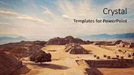  Presentation with civilization - Slide set consisting of travel image of ancient civilization background and a lemonade colored foreground