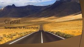  Presentation with lead - Presentation theme having travel-in-canary-islands-impressive background and a red colored foreground