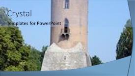  Presentation with romania - PPT layouts consisting of travel-in-romania-targoviste-tirgoviste background and a light blue colored foreground