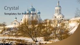  Presentation with russia - Presentation design having travel-in-russia-the-golden background and a light blue colored foreground