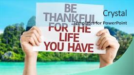  Presentation with incentive - Amazing theme having travel incentive - be thankful for the life backdrop and a arctic colored foreground
