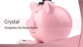  Presentation with incentive - Slide deck with travel incentive - piggy bank with money background and a lemonade colored foreground