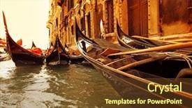  Presentation with rollercoaster ride - Beautiful presentation featuring travel italy - traditional venice gondola ride backdrop and a  colored foreground