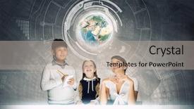  Presentation with nasa - Slide set consisting of  background and a  colored foreground