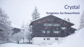  Presentation with japan beautiful landscape mountain fuji - Presentation theme enhanced with travel lodging - beautiful winter landscape background and a sky blue colored foreground