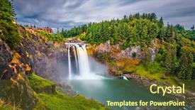  Presentation with falls - Amazing theme having travel lodging - falls city washington usa backdrop and a tawny brown colored foreground