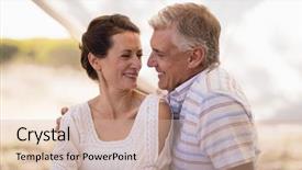  Presentation with managing finances during and after college - Theme featuring travel lodging - happy couple sitting in cottage background and a lemonade colored foreground