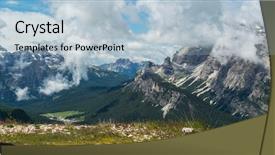  Presentation with car park - Presentation design with travel on the car famous background and a light blue colored foreground