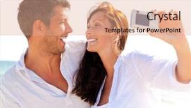  Presentation with last days timeplates - PPT theme consisting of travel pictures - remember the days background and a coral colored foreground