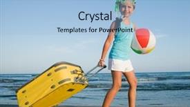  Presentation with space travel - PPT theme having travel summer vacation - direction summer background and a light blue colored foreground