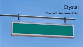  Presentation with input - Amazing slides having travel theme - blank road sign for your backdrop and a light blue colored foreground