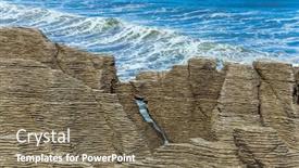  Presentation with west - Audience pleasing slide deck consisting of travel-to-new-zealand-stone backdrop and a tawny brown colored foreground
