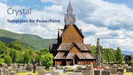  Presentation with travel - PPT theme consisting of travel-to-norway-in-summer background and a light blue colored foreground