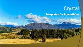  Presentation with forests - Slide deck having travel-to-south-america-lakes background and a  colored foreground