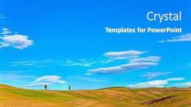 Presentation with tuscany - PPT theme with travel-to-tuscany-sunny-day background and a  colored foreground