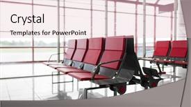  Presentation with departure - Audience pleasing presentation design consisting of travel tourism and departure concept backdrop and a lemonade colored foreground