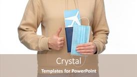  Presentation with health tourism - Presentation theme enhanced with travel-tourism-and-health-care background and a coral colored foreground