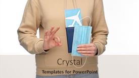  Presentation with health tourism - PPT layouts featuring travel-tourism-and-health-care background and a coral colored foreground