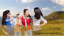  Presentation with tourism - Audience pleasing slides consisting of travel-tourism-and-people-concept backdrop and a gold colored foreground