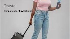  Presentation with passport travel - PPT theme enhanced with travel-tourism-and-vacation-concept background and a light gray colored foreground