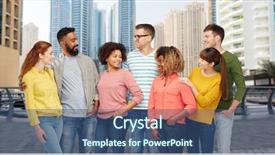  Presentation with diversity women - PPT theme enhanced with travel tourism diversity ethnicity and people concept - international group of happy smiling men and women over dubai city street background background and a ocean colored foreground