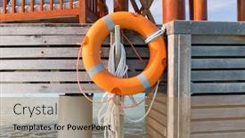  Presentation with water safety - Presentation theme consisting of travel-tourism-safety-vacation background and a  colored foreground