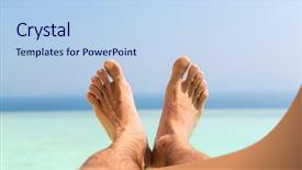 Presentation with travel and tourism - Presentation design with chiropody - travel tourism vacation people background and a light blue colored foreground