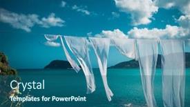  Presentation with vacation - Colorful presentation theme enhanced with travel vacation concept - agios sostis cameo small island in greece zakynthos backdrop and a ocean colored foreground