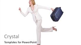  Presentation with luggage - Slide deck having travel vacation concept with luggage on white background and a white colored foreground