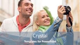  Presentation with city map - PPT theme enhanced with travel-vacation-technology-and-friendship background and a seafoam green colored foreground