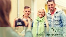  Presentation with city map - PPT layouts with memory book woman taking - travel vacation technology and friendship background and a mint green colored foreground