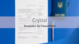  Presentation with immigration - PPT layouts with travel-visa-application-form-immigration background and a  colored foreground