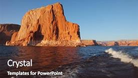  Presentation with illuminate - Slide deck consisting of travel voyage by boat background and a  colored foreground