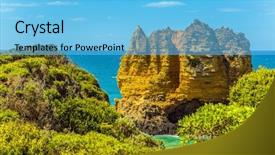  Presentation with tourism australia - Audience pleasing slide deck consisting of travel wales - australia picturesque shoreline the great backdrop and a light blue colored foreground