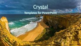  Presentation with tourism australia - PPT layouts with travel wales - australia the great ocean road background and a ocean colored foreground