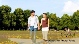  Presentation with man and woman divorce drawing - Beautiful PPT layouts featuring travel wales - man and woman or young backdrop and a gold colored foreground