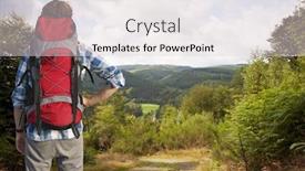  Presentation with traveler - Amazing PPT layouts having traveler-absorbing-the-view backdrop and a lemonade colored foreground