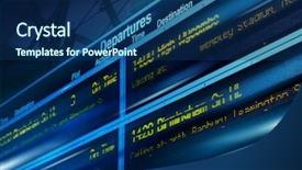  Presentation with traveler - Slides enhanced with digital sign - traveler information board background and a ocean colored foreground