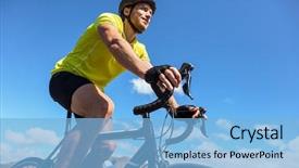  Presentation with ecotourism - Audience pleasing presentation theme consisting of traveling in summer doing ecotourism backdrop and a light blue colored foreground