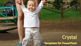  Presentation with baby shoes - Audience pleasing presentation consisting of shoes nurses - baby backdrop and a  colored foreground
