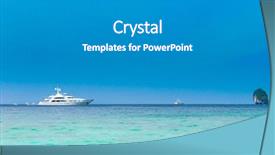  Presentation with sailing - Slide deck consisting of traveling overseas sailing oceans background and a gray colored foreground