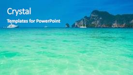  Presentation with sailing - Colorful presentation enhanced with traveling overseas sailing oceans backdrop and a  colored foreground