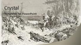  Presentation with australian - Beautiful theme featuring traveller found in australian desert backdrop and a light gray colored foreground