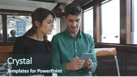  Presentation with hong kong - Amazing theme having travelling ferrie - couple traveler visit hong kong backdrop and a ocean colored foreground