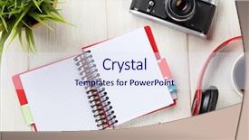  Presentation with space travel - Beautiful slide set featuring travelling plans - set of travel stuff camera backdrop and a sky blue colored foreground