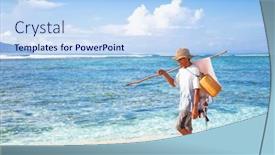  Presentation with motor vehicles - PPT layouts enhanced with trawangan-indonesia-february-6-fishermen background and a  colored foreground